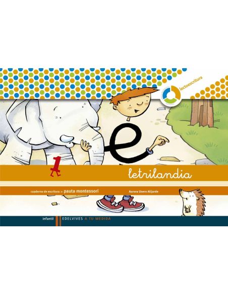 Letrilandia. Cuaderno pauta Montessori 1 Espiral