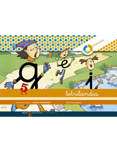 Letrilandia. Cuaderno pauta Montessori 5 Espiral