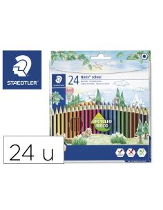Lapices De Colores Staedtler Upcycled Wood Ecologico 24 Colores En Caja De Carton
