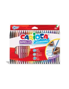 Rotulador Carioca Birello Doble Punta Caja De 24 Unidades Colores Surtidos 2