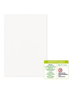 Goma Eva 60 X 40 Cm 2 Mm Modelo Liso Blanco