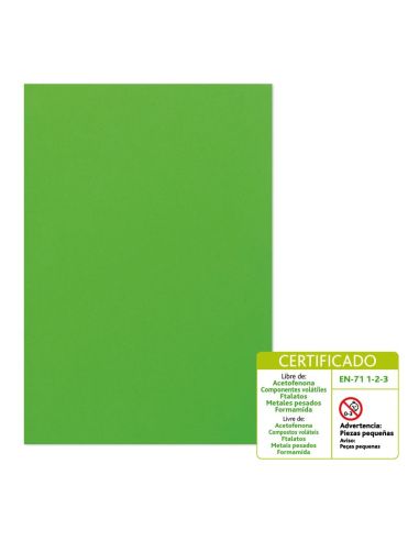 Goma Eva 60 X 40 Cm 2 Mm Modelo Liso Verde Claro