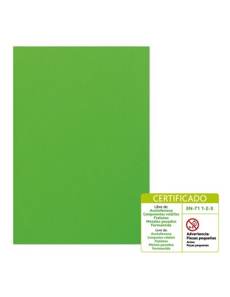 Goma Eva 60 X 40 Cm 2 Mm Modelo Liso Verde Claro