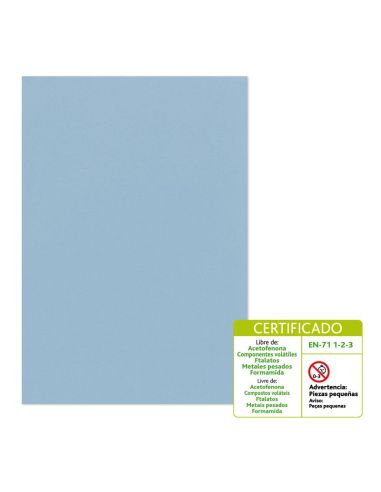 Goma Eva 60 X 40 Cm 2 Mm Modelo Liso Azul Cielo