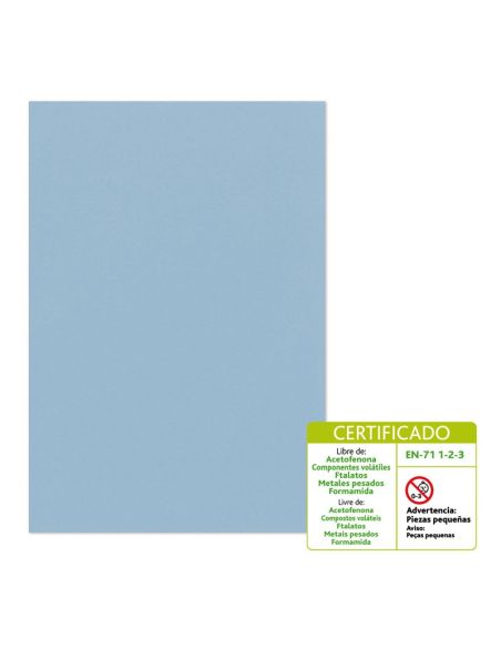 Goma Eva 60 X 40 Cm 2 Mm Modelo Liso Azul Cielo
