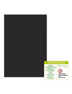 Goma Eva 60 X 40 Cm 2 Mm Modelo Liso Negro