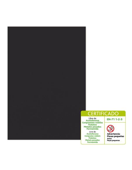 Goma Eva 60 X 40 Cm 2 Mm Modelo Liso Negro